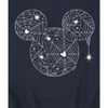 Men's - Disney - Mickey Head Spider Web Graphic Fleece Sweatshirt - 2 of 4