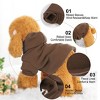 Unique Bargains Winter Spring Fall Dog Hooded Sweatshirt - 3 of 4
