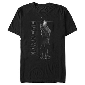Men's Marvel Hawkeye Black and White Snapshot T-Shirt - 1 of 4