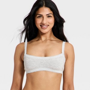 Women's Cloud Knit Lace Trim Bralette - Auden™ : Target