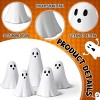 5 Pcs Halloween Ghost Figurine Resin Ghost Sculpture Statue Cute Halloween Decorations Spooky Tiered Tray Decor for Table Centerpieces Tabletop Shelf - 3 of 4