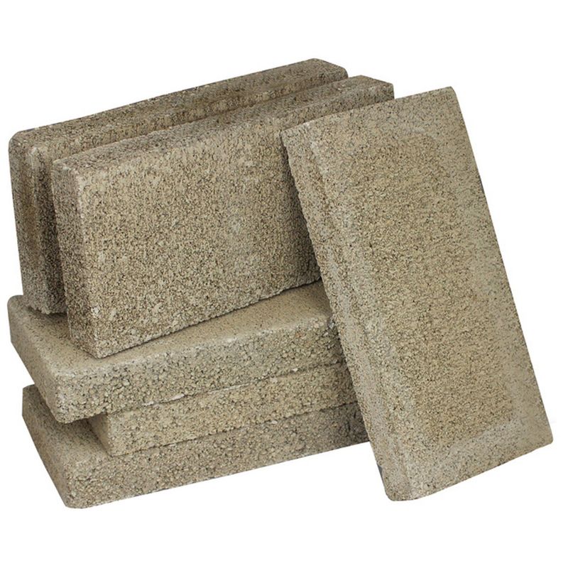 US Stove Company 2 Pound Outdoor FireBrick with Easy Installation for Fireplace Replacement Parts and Coal Burning Alternative, Tan (6 Pack), 1 of 3