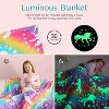 Joyfy Blanket Glow in The Dark Unicorn Toys for Girls 2-10 Year Old Girl Gifts, Soft Cozy Flannel Kids Throw Blanket, Birthday Bedroom Decor 50"×60" - 3 of 4