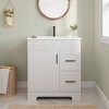 EROMMY 30" Single Bathroom Vanity With Ceramic Top And Faucet, Bathroom Vanity With Drawers And Cabinet - 4 of 4