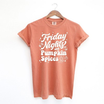 Simply Sage Market Friday Nights and Pumpkin Spices Short Sleeve Garment Dyed Tee