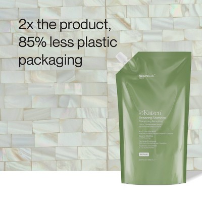 NATURELAB. TOKYO Kaizen Damage Repair Shampoo Refill – Strengthening + Deep Hydration, Soft + Healthy Hair, 22.9 fl oz
