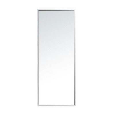 Elegant Lighting Metal frame rectangle mirror 14 inch in silver