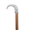 Design Toscano Empress Collection: Hook, Line, and Sinker Fish Chrome Solid Hardwood Walking Stick - 2 of 4