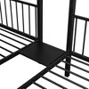 PAGED Simple Wooden Loft Bed Bunk Bed with Desk, Twin Size Bed Frame with Wardrobe, Shelves, Storage Stairs and Guardrail for Bedroom - 4 of 4