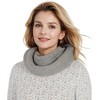 Anna-Kaci Solid Color Knitted Scarf Winter Neck Warm Wrap Stylish Cold Weather Accessory for Women - 2 of 4