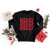 Simply Sage Market Women's Graphic Sweatshirt Merry Stacked - 3 of 4