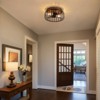 12 in. Black Caged Flush Mount Ceiling Light Vintage Close to Ceiling Light Fixture Rustic Small Ceiling Lamp for Hallway Entryway - 2 of 4