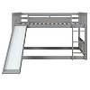 NicBex Full over Full Bunk Bed with Guardrail and Slide,Solid Pine Wood Twin Bed with Ladder,Modern Bunk Beds,Noise Reduced Bunk Beds for Bedroom - 4 of 4