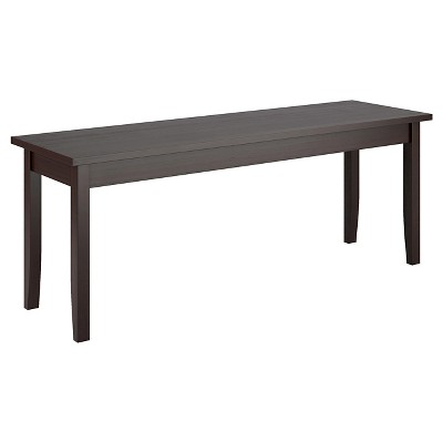 Atwood Stained Dining Bench Wood/Cappuccino - CorLiving