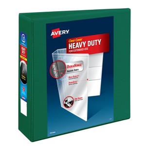 Avery Heavy-Duty Binder, 3" One Touch EZD Rings, Green (79109) - 1 of 4