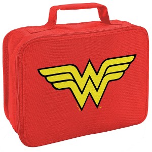 Wonder Woman Classic Logo Insulated Soft Sided Lunch Box - 1 of 4