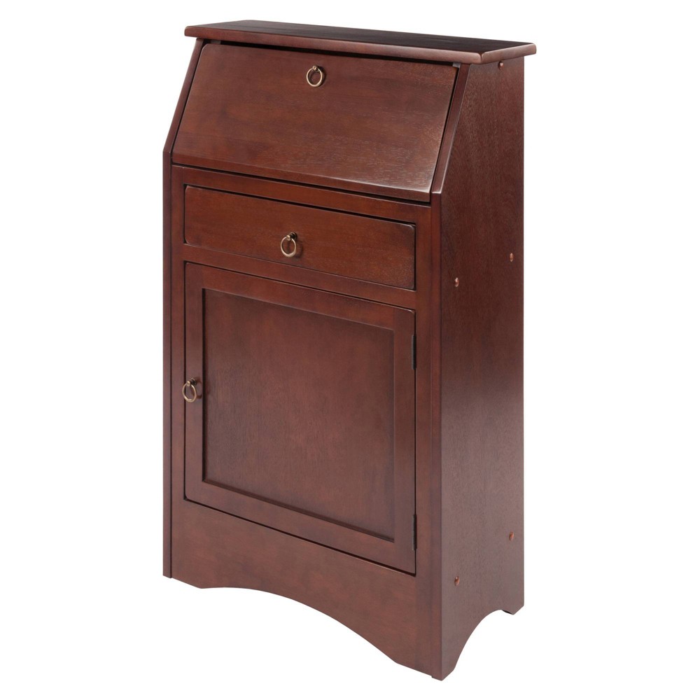 Photos - Office Desk Regalia Secretary Desk Walnut - Winsome