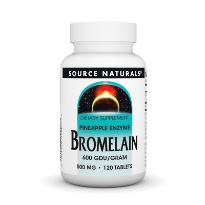 Bromelain 500mg by Source Naturals, Inc.  -  120 Tablet