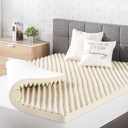 Mellow 4 Egg Crate Memory Foam Mattress Topper with Aloe Vera