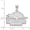 Black Bow Jewelry 10k White Gold Longwood Lancers NCAA Large Pendant - 2 of 3