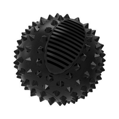 Bellura Pet - Squeaky Spike Ball Dog Toy - Black
