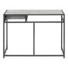 INFURNIC Desks 42"L Compact Computer Desk with Storage Drawer and Slender Metal Frame for Home Office, Grey, 42.25"*20"*30" - 3 of 4