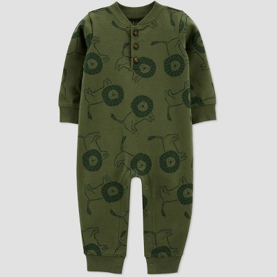 Carter's Just One You® Baby Boys' Lion Jumpsuit - Olive 3M