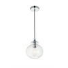 Elegant Lighting Destry 1 Light Black Pendant With Clear Glass - 3 of 4