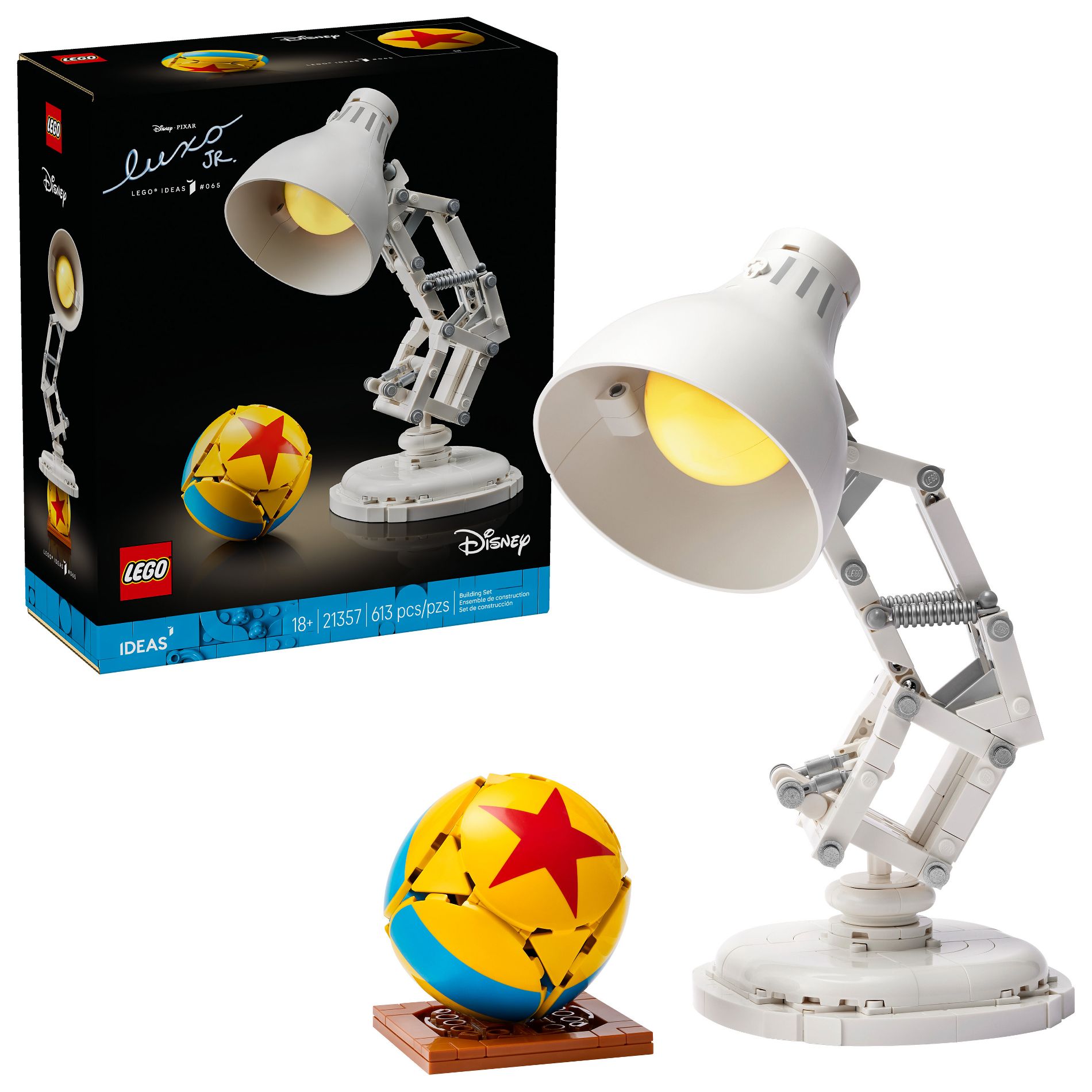 LEGO Ideas Disney Pixar Luxo Jr. Building Set for Adults 21357