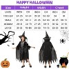 TackView Cloak black witch Costume, Girl’s Witch Costume for Kids, Classic Costume for Party Dress-Up - 3 of 4