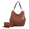 MKF Collection Ashley Vegan Leather Women’s Hobo Shoulder Bag with Wristlet Wallet by Mia K - 2 of 4