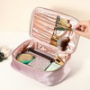 Unique Bargains Velvet Multifunctional Cosmetic Bag 1 Pc - 2 of 4