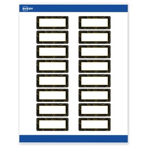 Avery Address Labels, Black with Gold Pattern, 1" x 2-5/8" - 1 of 4