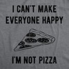 Mens I Cant Make Everyone Happy Im Not Pizza T Shirt Funny Cheese Pepperoni Lovers Tee For Guys - Crazy Dog Men's T Shirt - 2 of 4