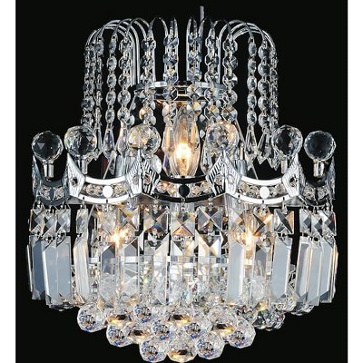 CWI Lighting Amanda 3 Light Wall Sconce With Chrome Finish