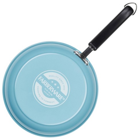 Blue Diamond Ceramic Nonstick 10 inch Covered Frying Pan, Green