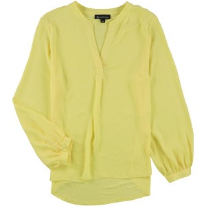 I.N.C International Concepts Womens Split Neck Pullover Blouse, Yellow, XX-Large - 1 of 2