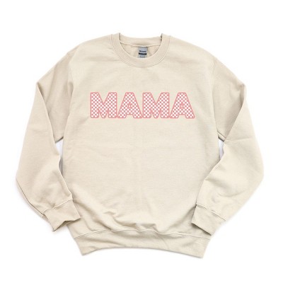 Simply Sage Market Women's Graphic Sweatshirt Pink Checkered Mama
