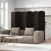 Tangkula 6-Panel Folding Room Divider Privacy Screen w/ Hand-woven Texture & Wood Frame - 2 of 4