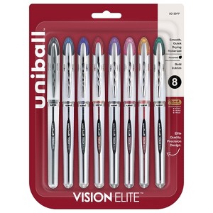 Uni-Ball Rollerball Pen Refill. 0.8mm 8/PK WE Barrel/AST Ink 90199PP - 1 of 4