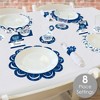 Big Dot of Happiness Hanukkah Menorah - Chanukah Holiday Party Paper Charger and Table Decorations - Chargerific Kit - Place Setting for 8 - image 2 of 4