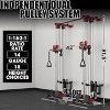 ER KANG Cable Crossover Machine, Function Trainer Wall Mount, Cable Station with Dual Pulley System, Cable Machine LAT Pull-Down & LAT Row(Red) - 2 of 4