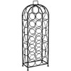 Sorbus 23-Bottle Bordeaux Chateau Wine Rack - Elegant Storage, Timeless Style, Optimal Freshness for Your Wine Collection (Black) - 4 of 4