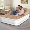 Balconera Queen /FullXL Size Air Mattress with Headboard, 18in Blow Up Mattress with Carry Bag, Repair Kit  for Home, Camping, Travel - 2 of 3