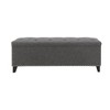 GDFStudio Hollis Modern Linen Upholstered Button Tufted Storage Ottoman - 4 of 4