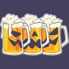 Women's Design By Humans Halloween Jack O Lantern Beer Drinking By RedBirdLS Racerback Tank Top - 2 of 3