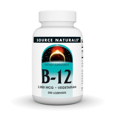 Vitamin B-12 Sublingual 2000mcg by Source Naturals, Inc.  -  200 Tablet