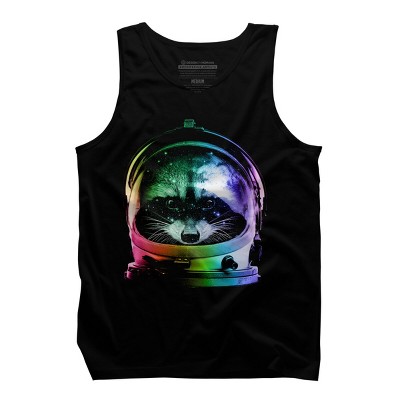 Men's Design By Humans Astronaut Racoon By clingcling Tank Top