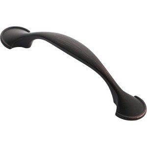attop 10 Pack Oil Rubbed Bronze Metal Drawer Pulls, 3 Inch(76mm) Hole Centers Arch Curved Cabinet Handles Pulls Kitchen Hardware for Cabinets - 1 of 4