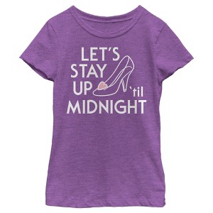 Girl's Cinderella Stay Up 'Til Midnight T-Shirt - 1 of 4